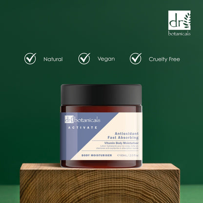 DB436 Dr Botanicals Activate Anti-Oxidant Fast Absorbing Vitamin Body Moisturiser 60ml