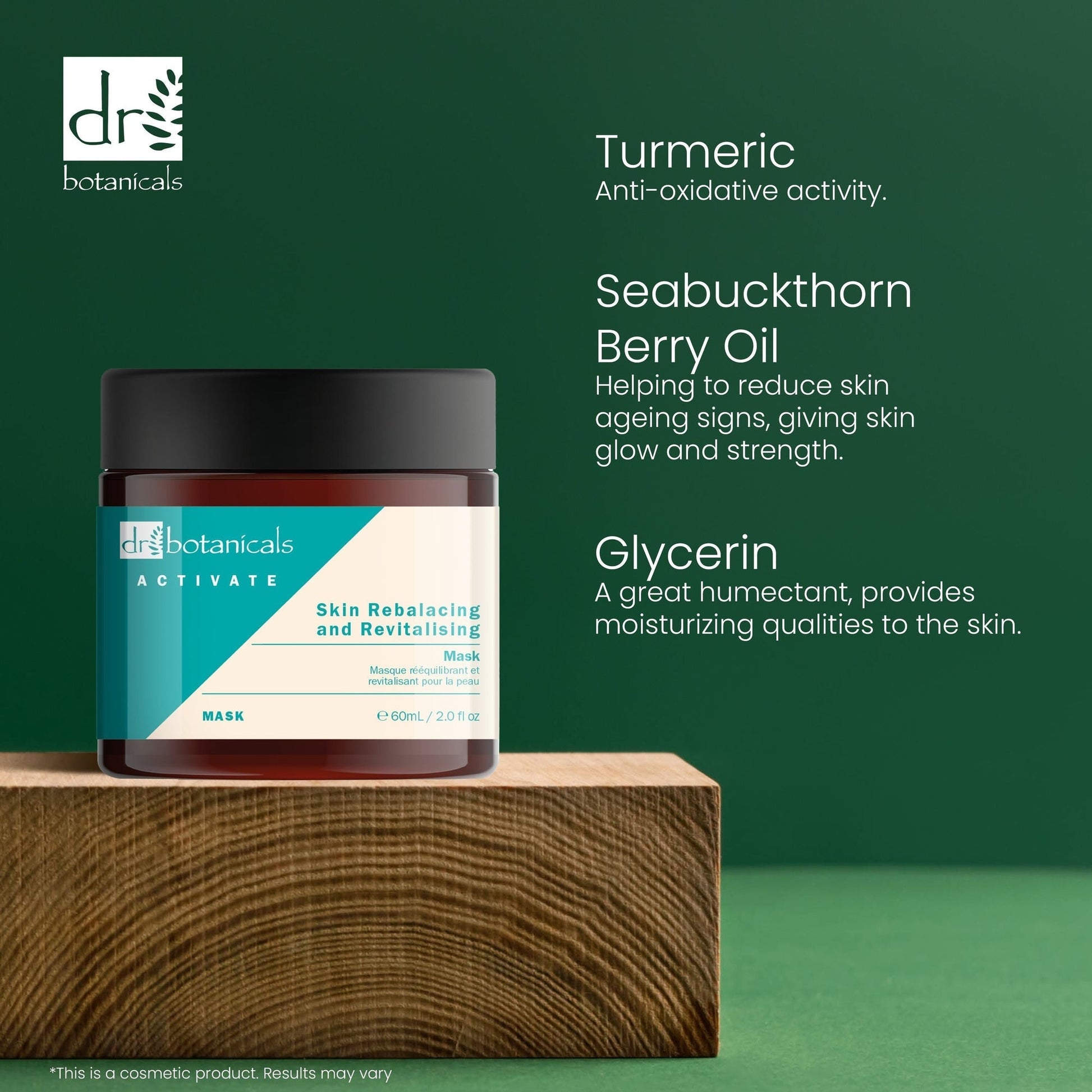 DB439 Dr Botanicals Activate Skin Rebalancing & Revitalising Mask 60ml