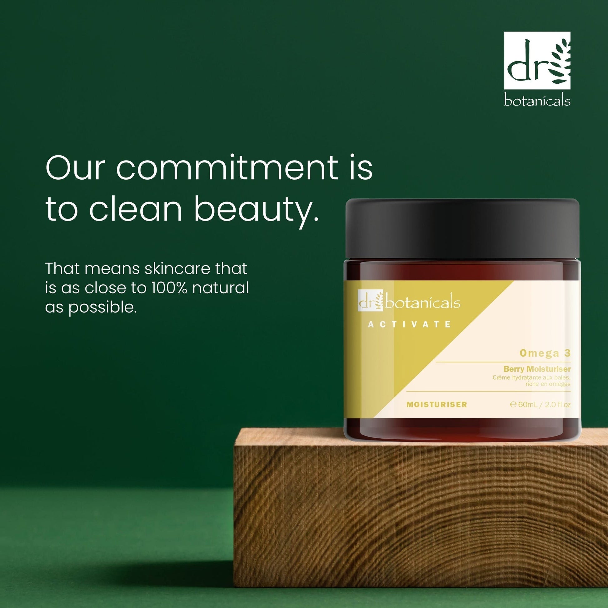 DB441 Dr Botanicals Activate Omega 3 Berry Moisturiser 60ml
