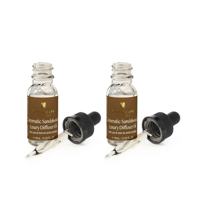 Aromatic Sandalwood Luxury Diffuser Oil 10ml Twin Value Savings Pack