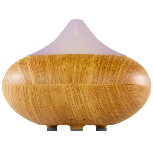 Natural & Calming Wooden Aroma Digital Diffuser Clear Top