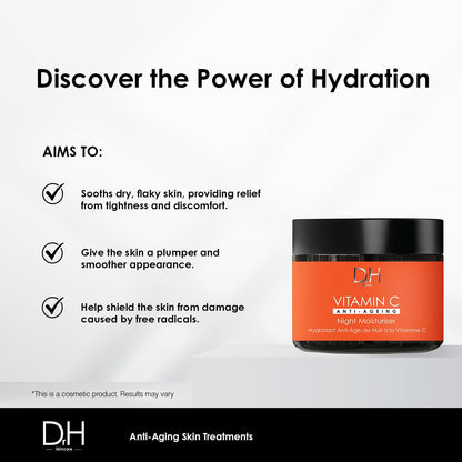 DRH106 Dr H Vitamin C Anti-Ageing Night Moisturiser 60ml