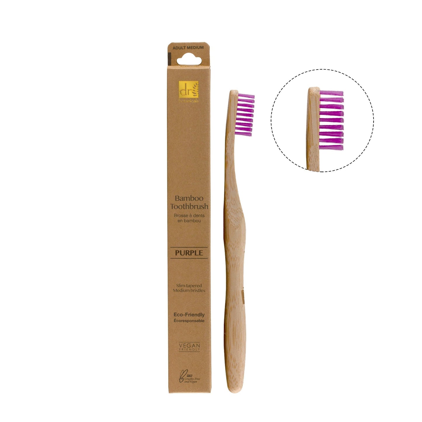 KDB1011 Dr Botanicals Pastel Bamboo Toothbrush Kit