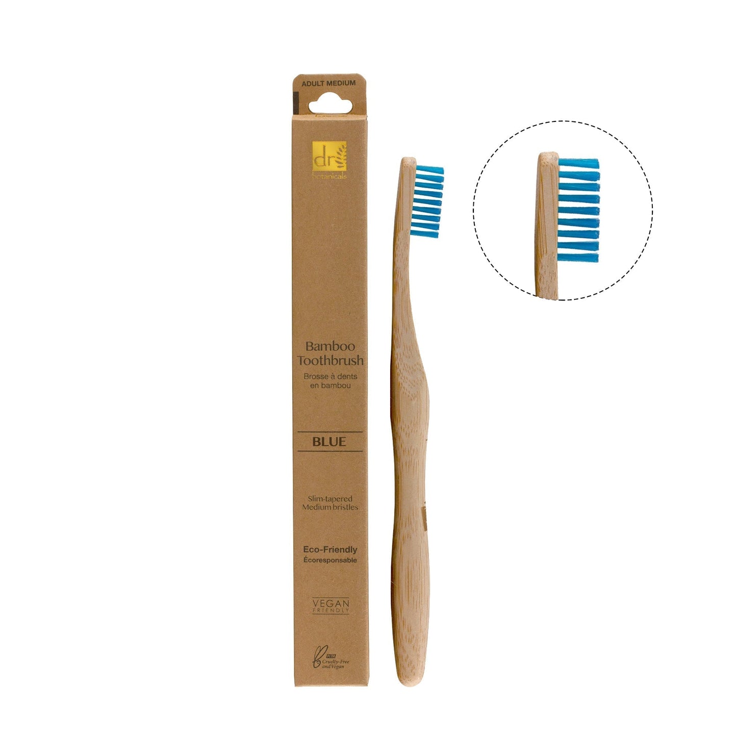 KDB1012 Dr Botanicals Vibrant Bamboo Toothbrush Kit
