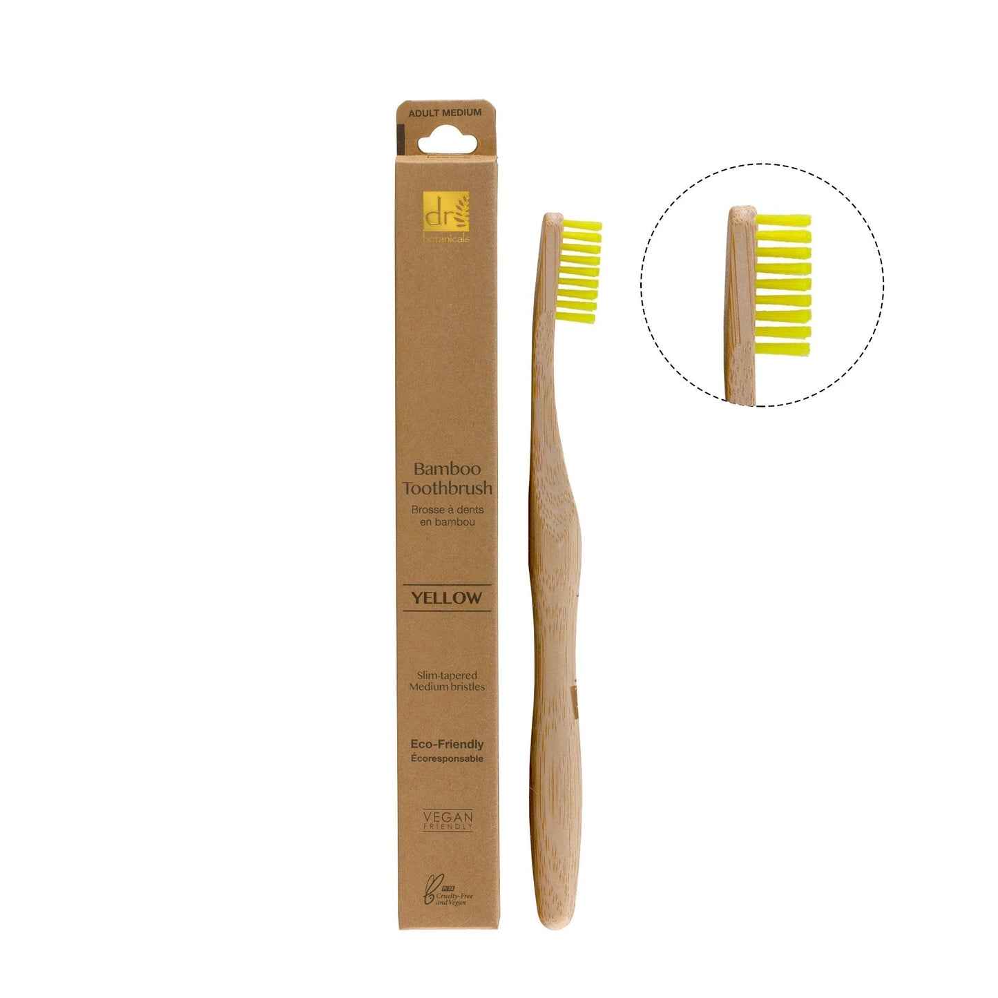 KDB1012 Dr Botanicals Vibrant Bamboo Toothbrush Kit