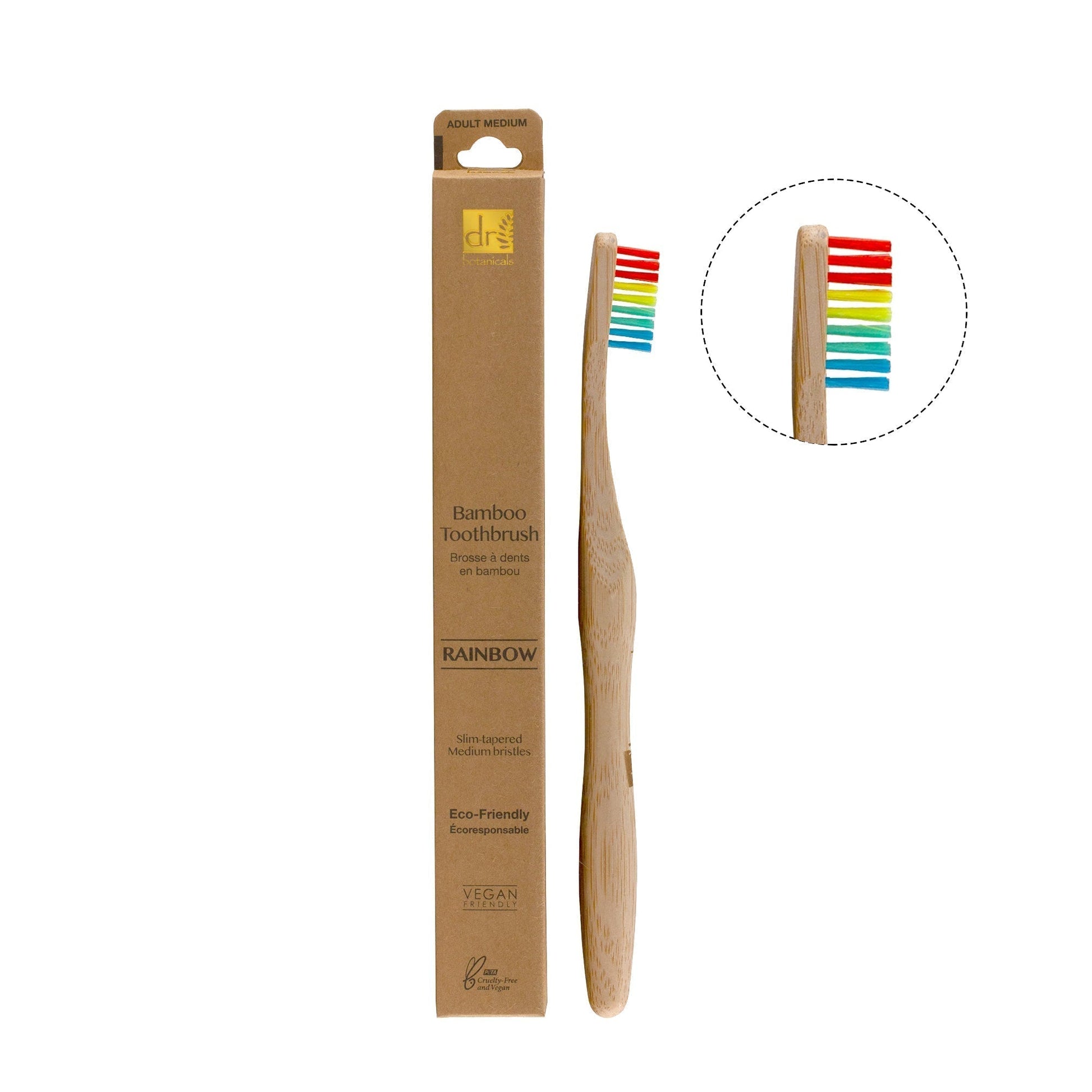 KDB1012 Dr Botanicals Vibrant Bamboo Toothbrush Kit