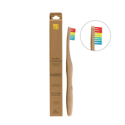 KDB1012 Dr Botanicals Vibrant Bamboo Toothbrush Kit