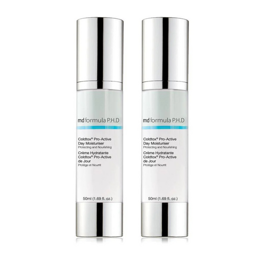 Anti-Ageing Coldtox Pro-Active Day Moisturiser 50ml Twin Value Savings Pack
