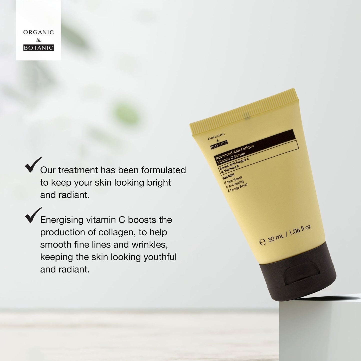 OB026 Organic & Botanic Advanced Anti-Fatigue Vitamin C Serum For Men 30ml