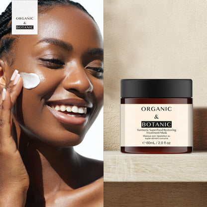 OB081 Organic & Botanic Turmeric Superfood Restoring Treatment Mask 60ml