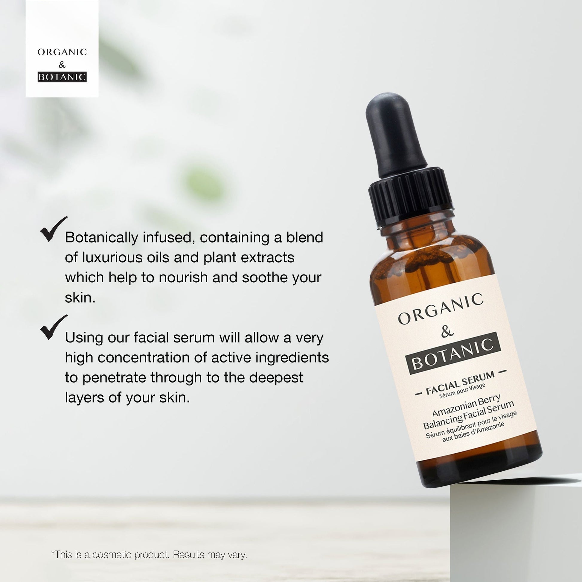 OB085 Organic & Botanic Amazonian Berry Facial Serum 30ml