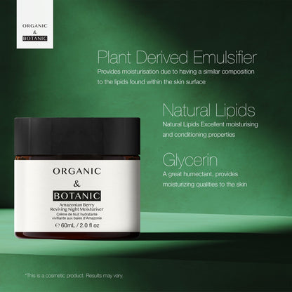 OB087 Organic & Botanic Amazonian Berry Night Moisturiser 60ml
