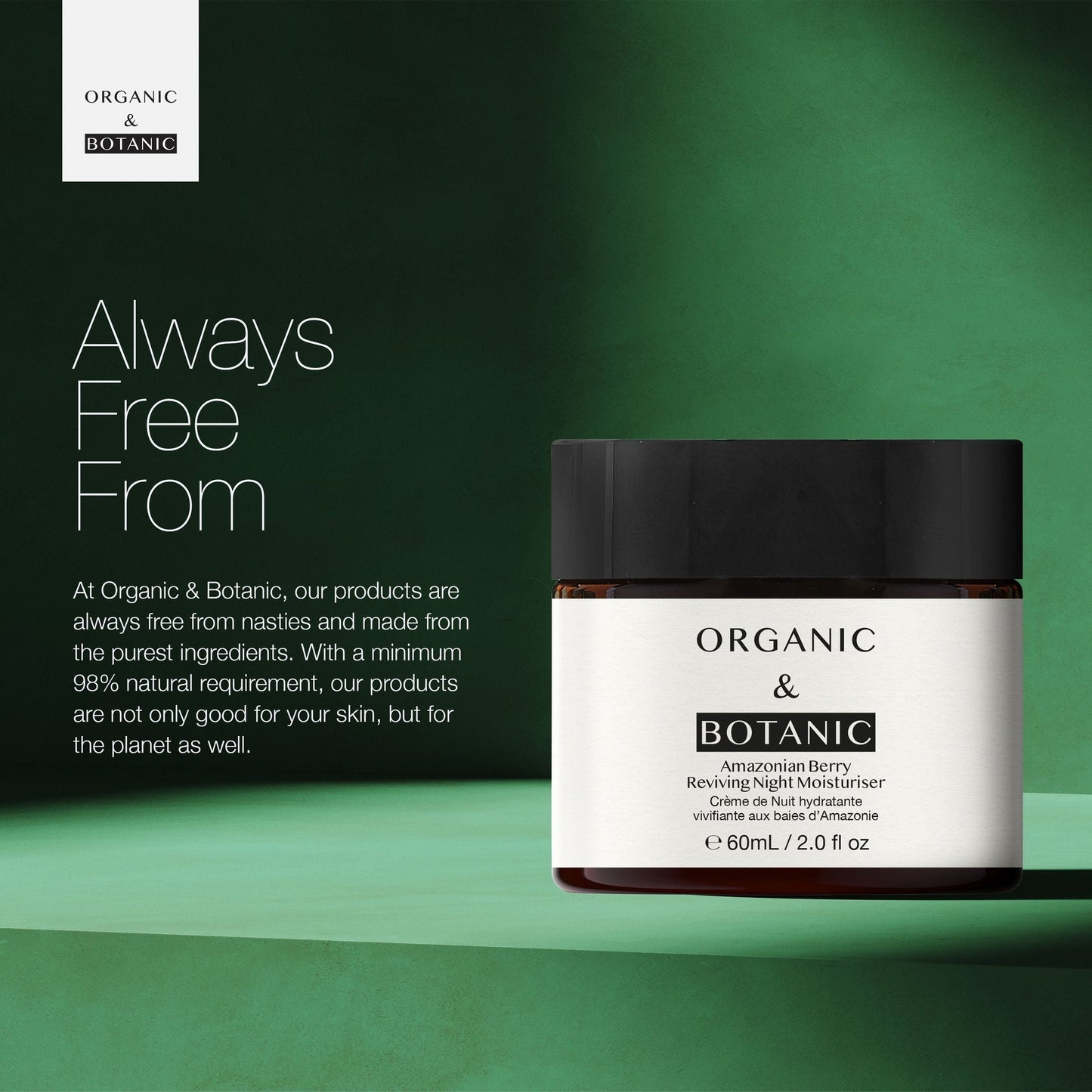 OB087 Organic & Botanic Amazonian Berry Night Moisturiser 60ml