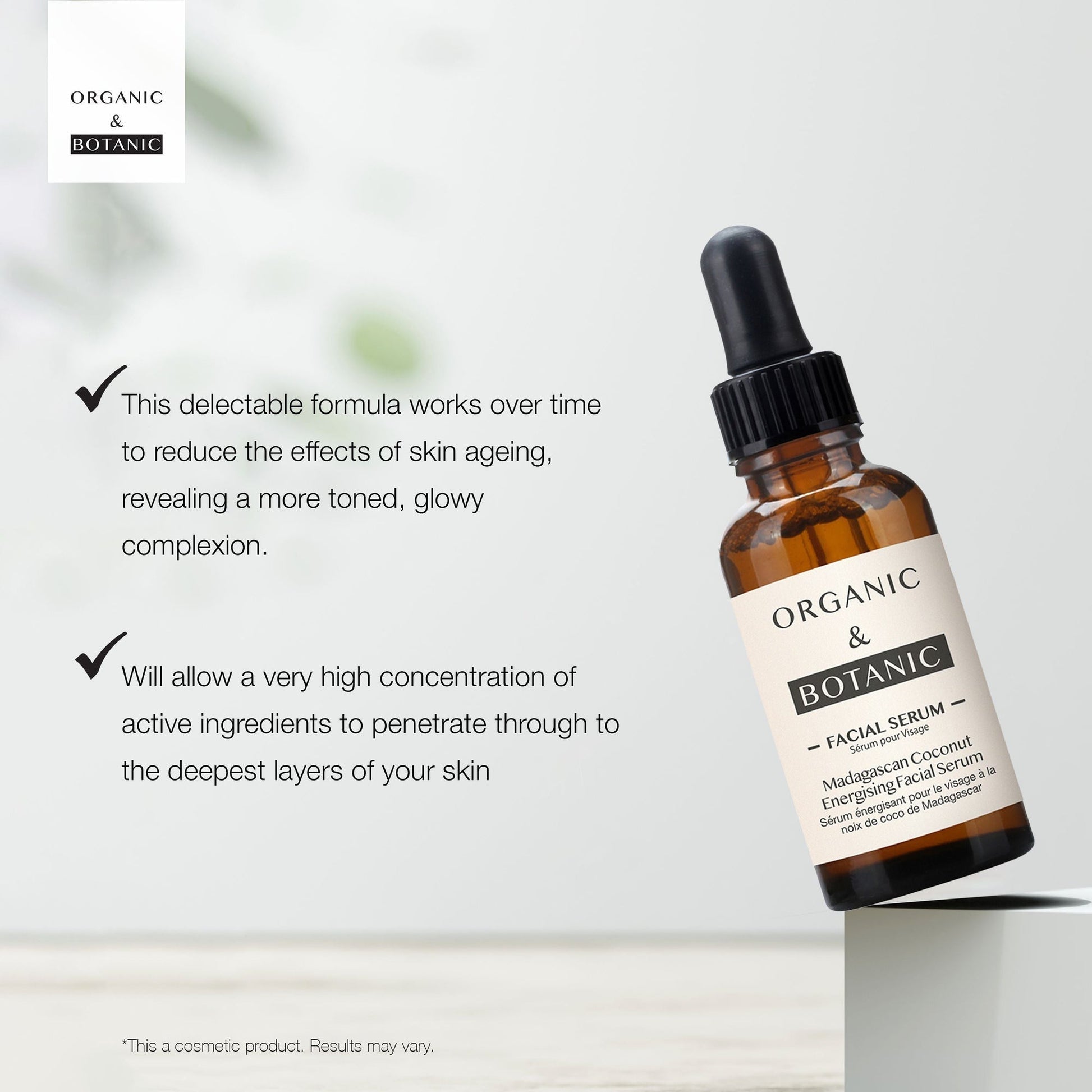 OB090 Organic & Botanic Madagascan Coconut Facial Serum 30ml