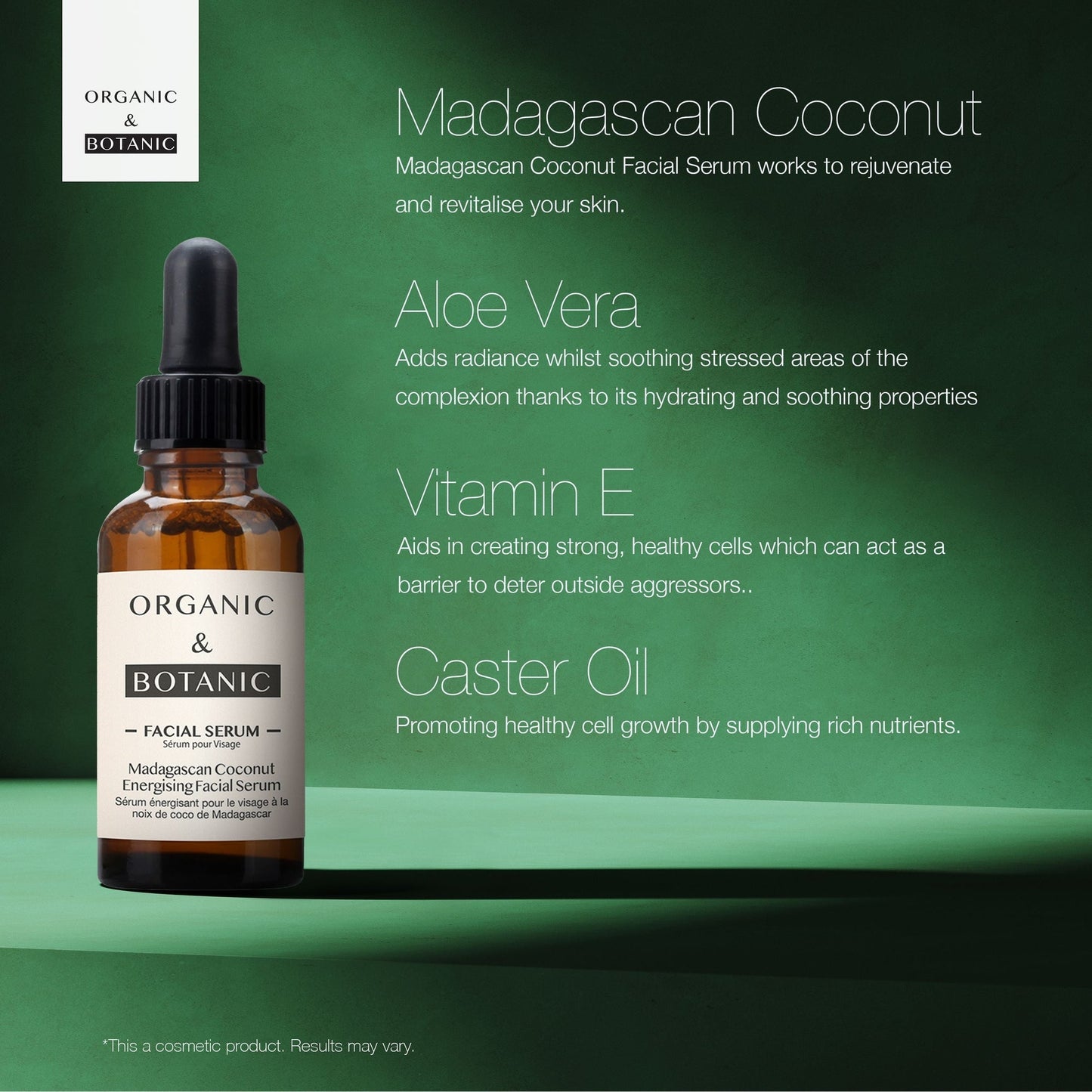 OB090 Organic & Botanic Madagascan Coconut Facial Serum 30ml