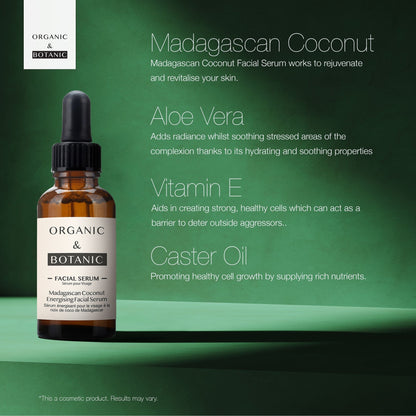 OB090 Organic & Botanic Madagascan Coconut Facial Serum 30ml