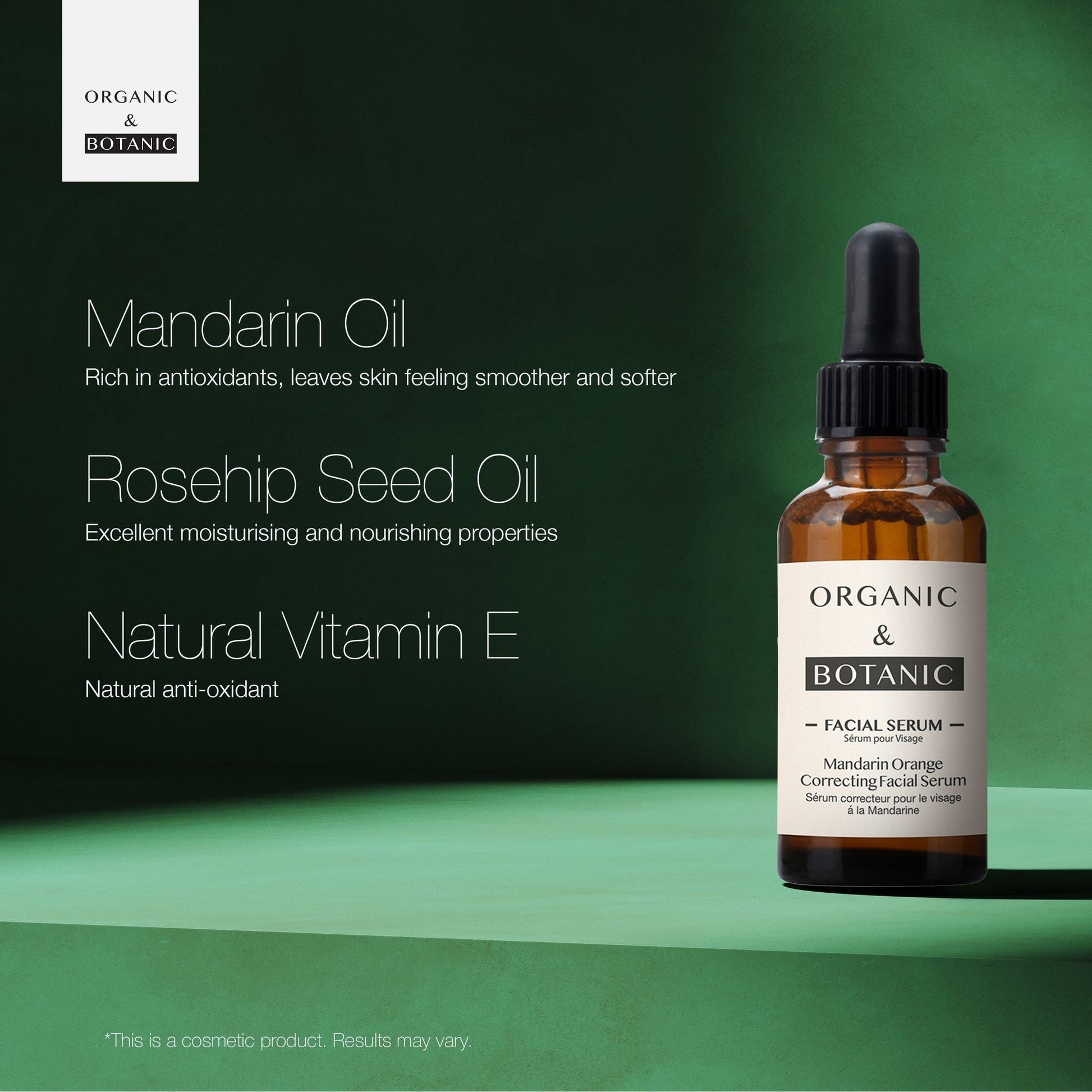 OB095 Organic & Botanic Mandarin Orange Correcting Facial Serum 30ml