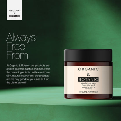 OB102 Organic & Botanic Mandarin Orange Overnight Mask 60ml