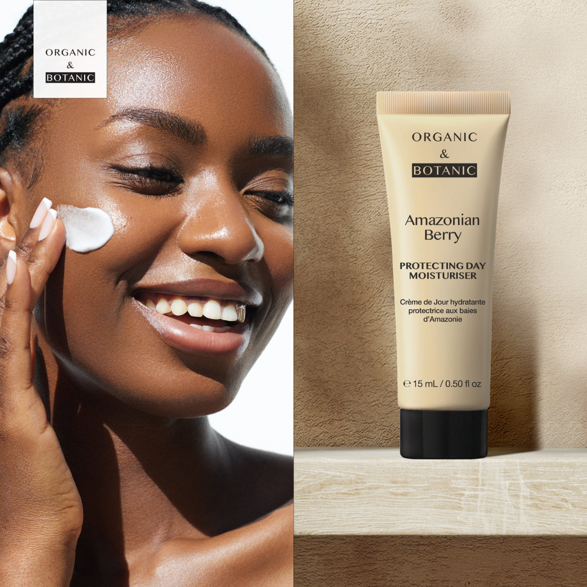OB105 Organic & Botanic Amazonian Berry Day Moisturiser 15ml Duo Kit