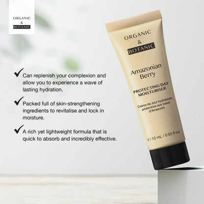 OB105 Organic & Botanic Amazonian Berry Day Moisturiser 15ml Duo Kit