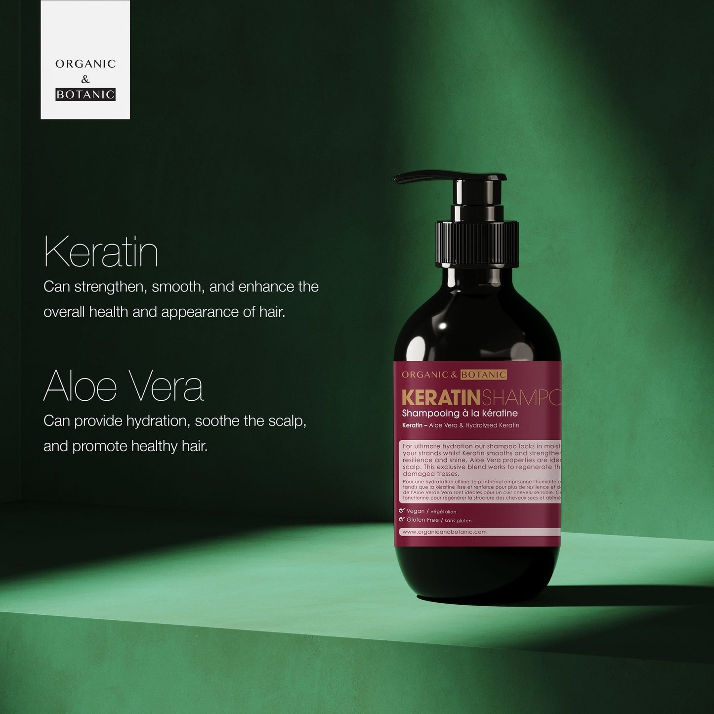OB106 Organic & Botanic Keratin Shampoo 500ml