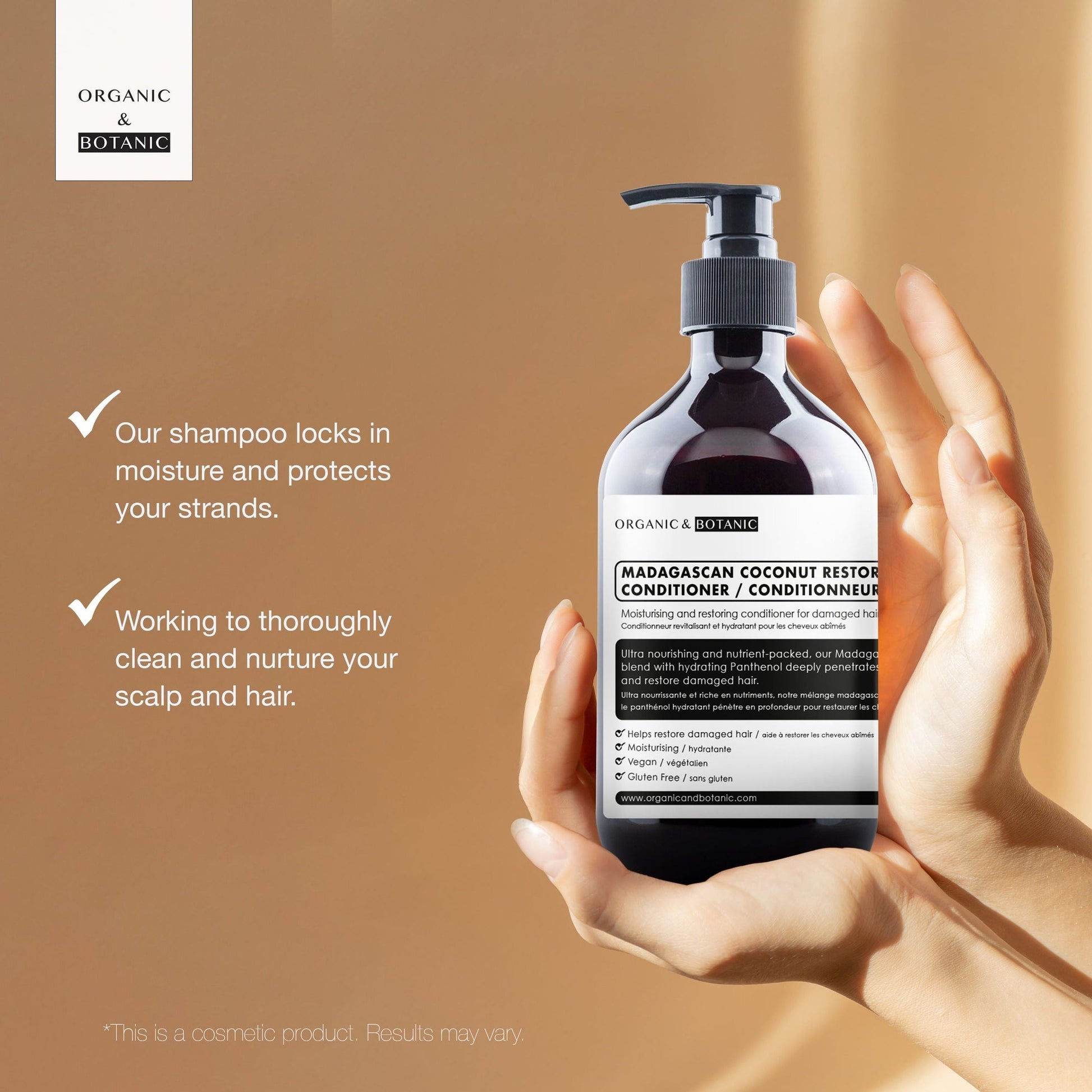 OB120 Organic & Botanic Madagascan Coconut Restoring Conditioner 500ml