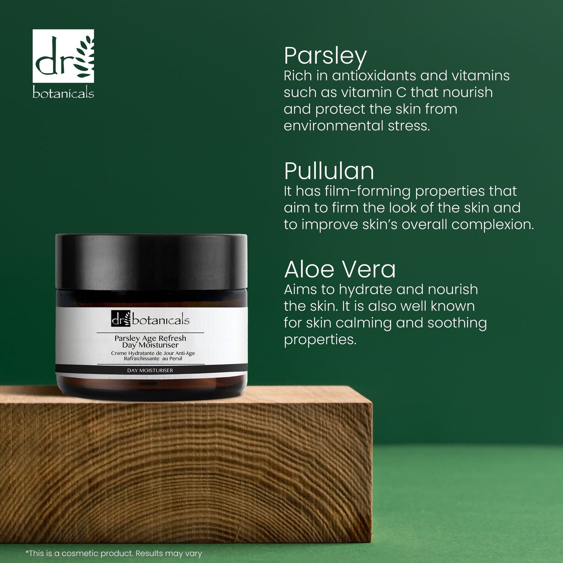 PO2DB108 Dr Botanicals Parsley Age Refresh Day Moisturiser 50ml Twin Value Savings Pack