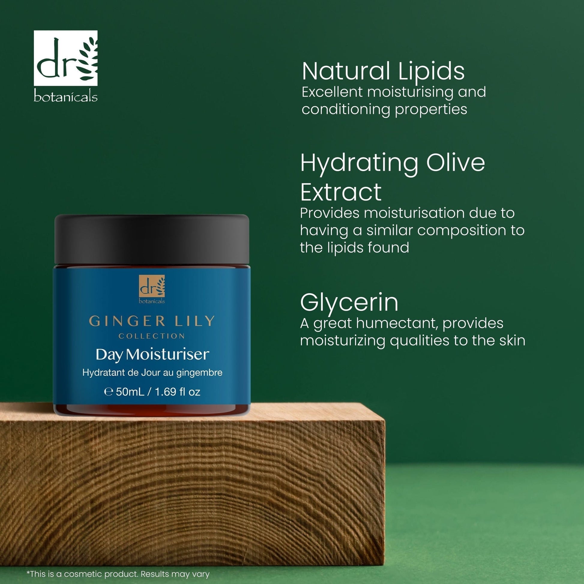 PO2DB271 Dr Botanicals Gingerlily Day Moisturiser 50ml Twin Value Savings Pack