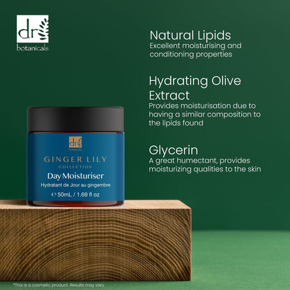 PO2DB271 Dr Botanicals Gingerlily Day Moisturiser 50ml Twin Value Savings Pack