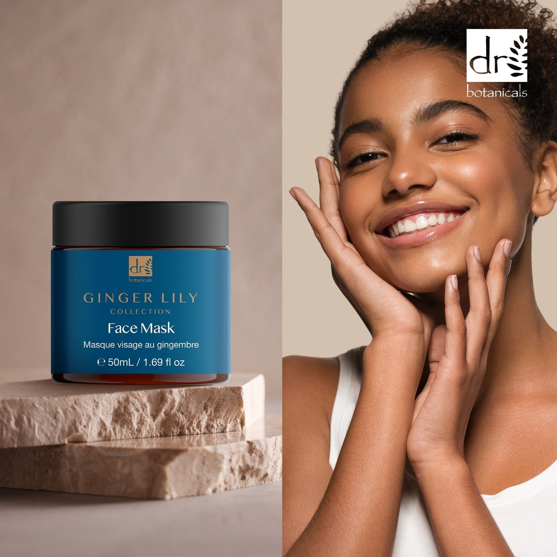 PO2DB274 Dr Botanicals Gingerlily Mask 50ml Twin Value Savings Pack