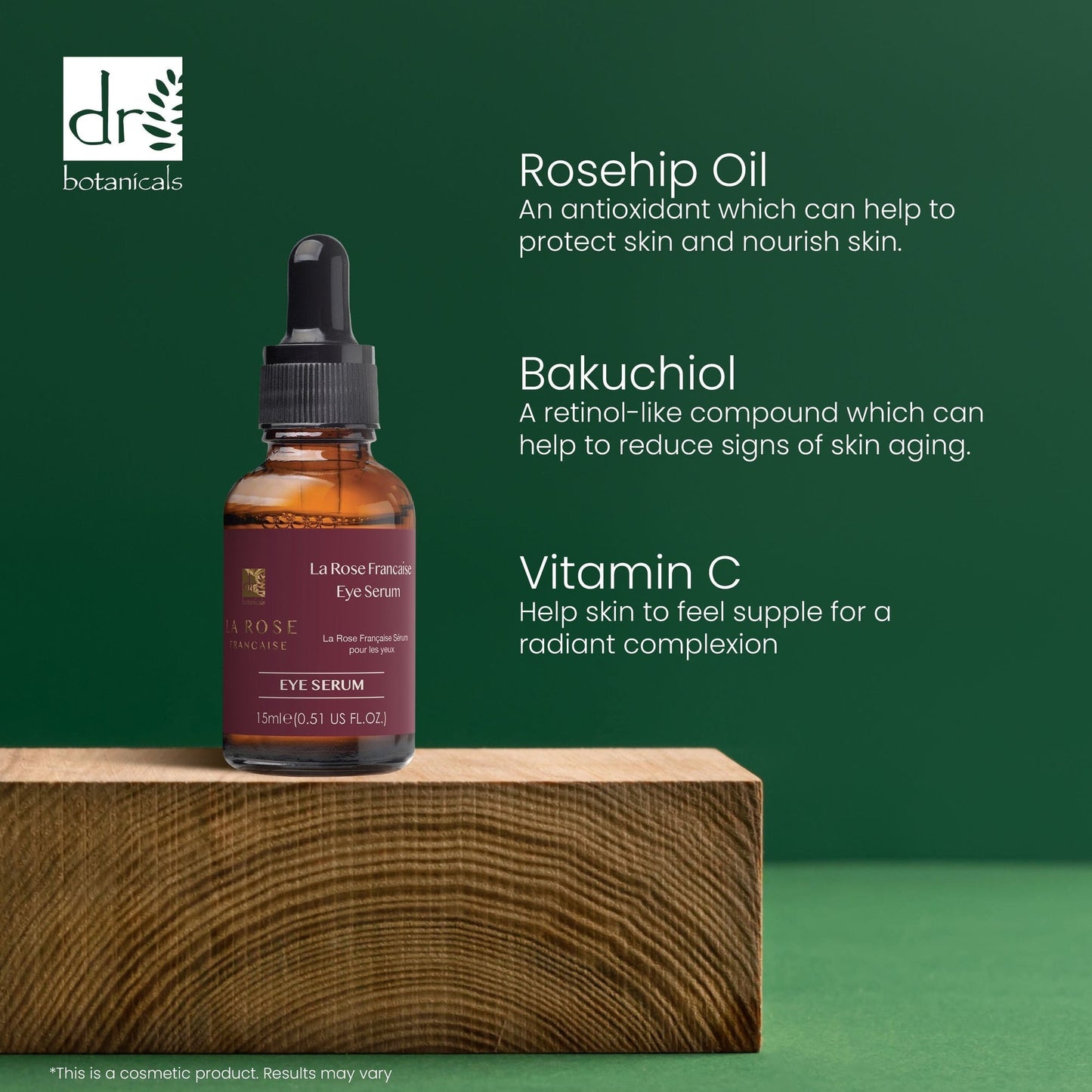 PO2DB315 Dr Botanicals La Rose Française Eye Serum 15ml Twin Value Savings Pack