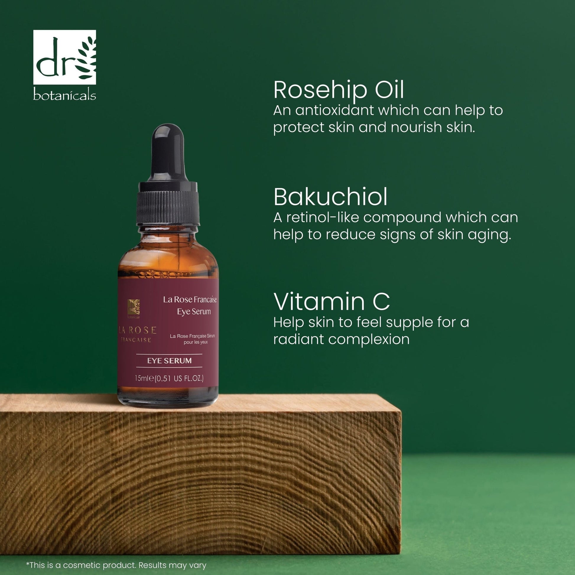 PO2DB315 Dr Botanicals La Rose Française Eye Serum 15ml Twin Value Savings Pack