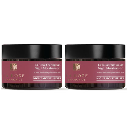 La Rose Française Night Moisturiser 50ml x 2 Duo Pack