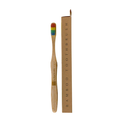 PO2DB344 Dr Botanicals Bamboo Toothbrush Rainbow Twin Value Savings Pack