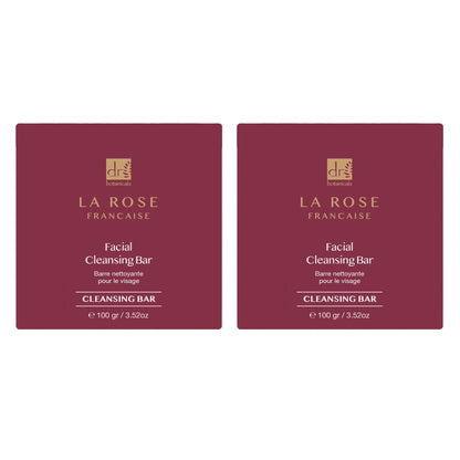 La Rose Française Facial Cleansing Bar 100g x 2 Duo Pack