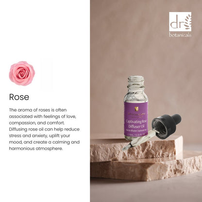 PO2DB503 Dr Botanicals Captivating Rose Diffuser Oil 10ml Twin Value Savings Pack
