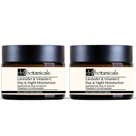 Lavender & Vitamin C Day & Night Moisturiser 50ml x 2 Duo Pack