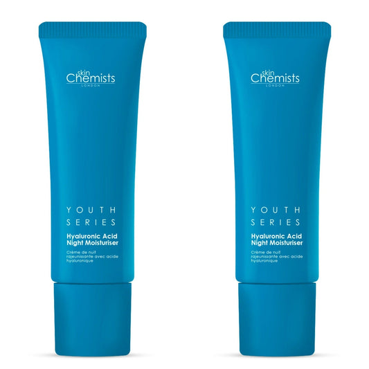 Youth Series 1% Hyaluronic Acid Night Moisturiser 50ml x 2 Duo Pack