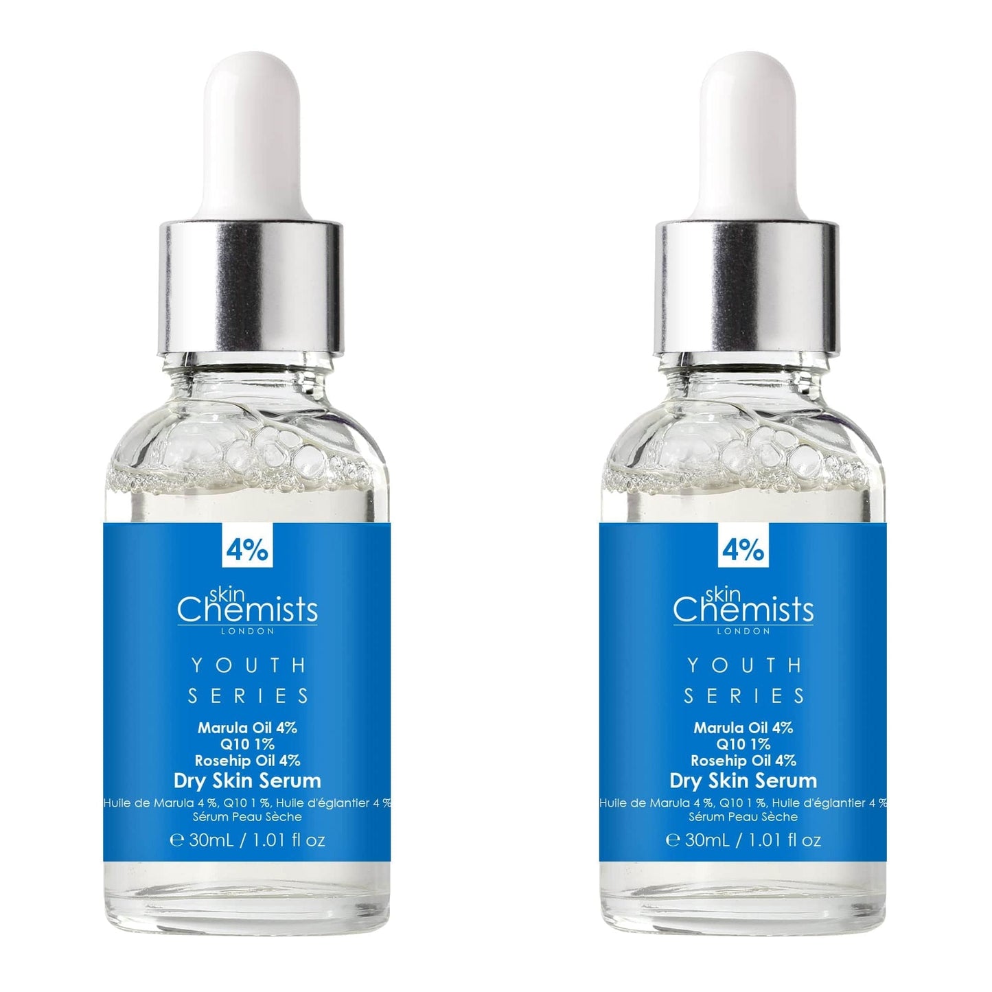 Youth Series Dry Skin Serum Marula Oil 4%, Q10 1%, Rosehip Oil 4% 30ml x 2 Duo Pack