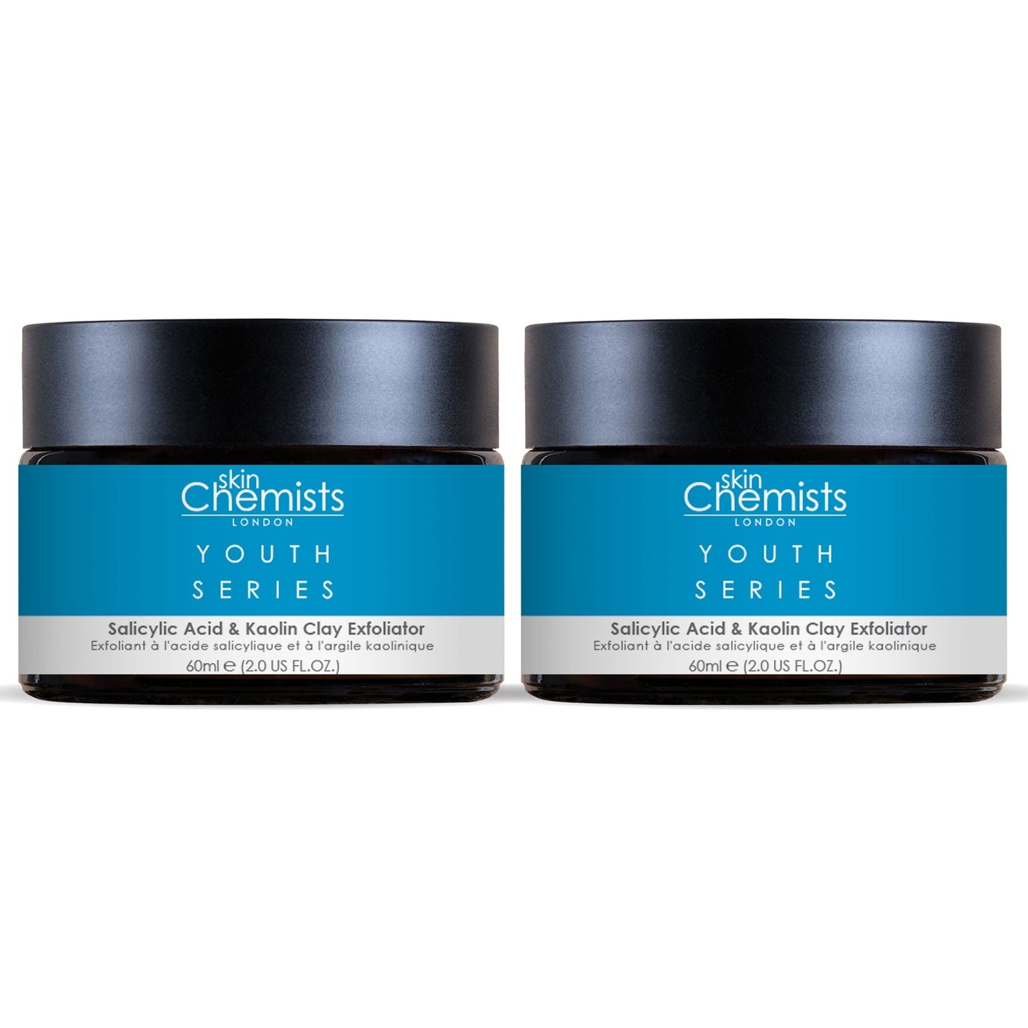 Youth Series Salicylic Acid & Kaolin Clay Exfoliator 60ml x 2 Duo Pack
