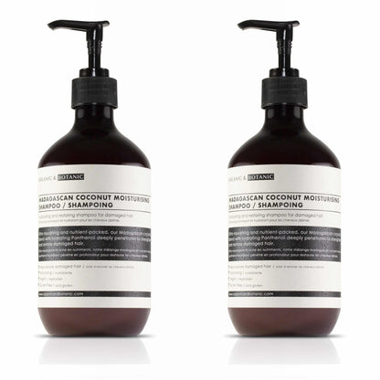 Madagascan Coconut Moisturising Shampoo 500ml x 2 Duo Pack