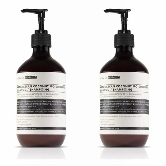 Madagascan Coconut Moisturising Shampoo 500ml x 2 Duo Pack