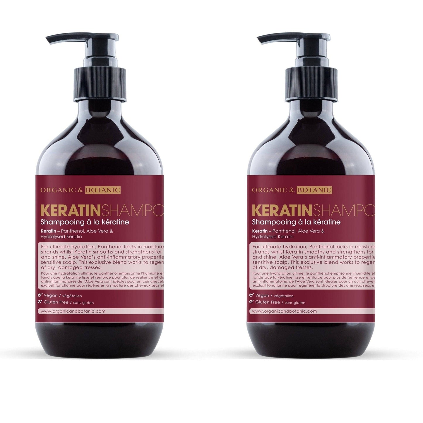 Keratin Shampoo 500ml x 2 Duo Pack