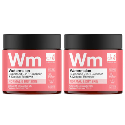 Watermelon Superfood 2-In-1 Cleanser & Makeup Remover 60ml x 2 Duo Pack