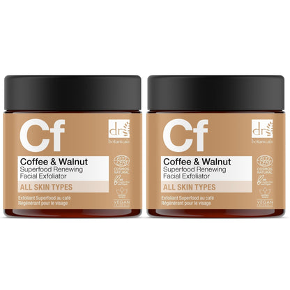 Coffee Superfood Renewing Facial Exfoliator 60ml x 2 Duo Pack