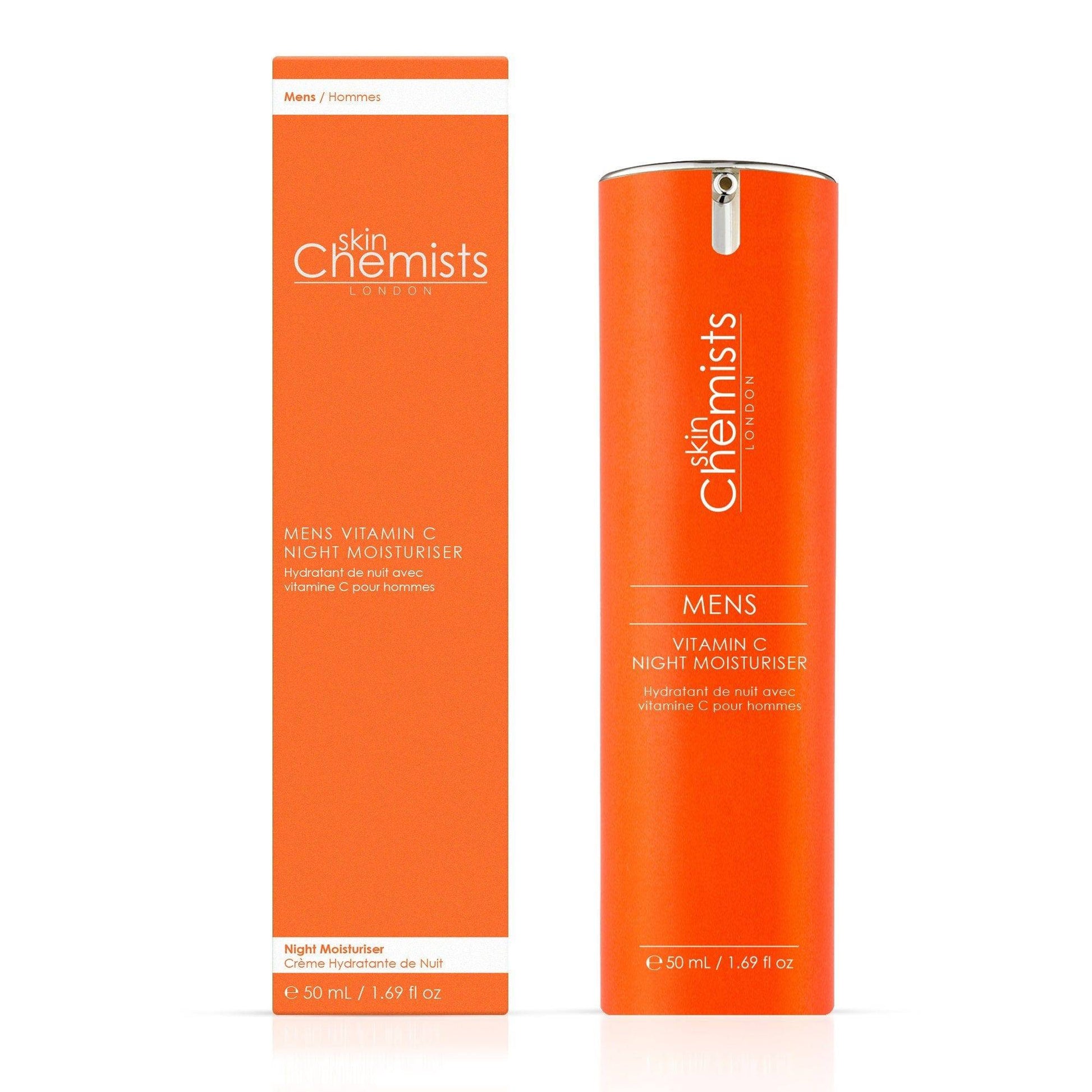 PO2SC403 skinChemists Men's Vitamin C Night Moisturiser 50ml Twin Value Savings Pack