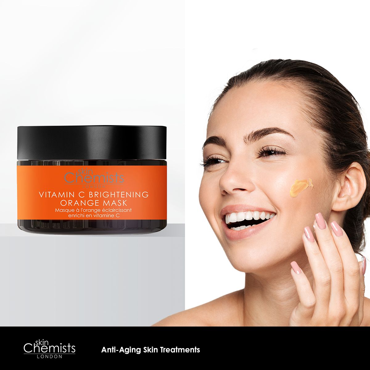 PO2SC444 skinChemists Vitamin C Brightening Orange Mask 50ml Twin Value Savings Pack