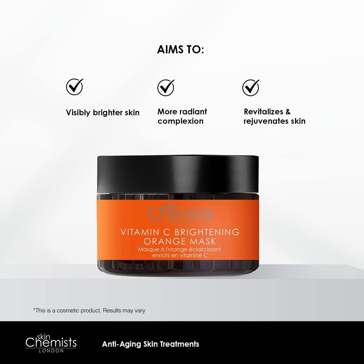 PO2SC444 skinChemists Vitamin C Brightening Orange Mask 50ml Twin Value Savings Pack