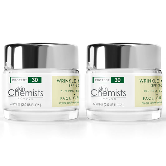 Wrinkle Killer Sun Protection Day Moisturiser SPF 30 60ml x 2 Duo Pack