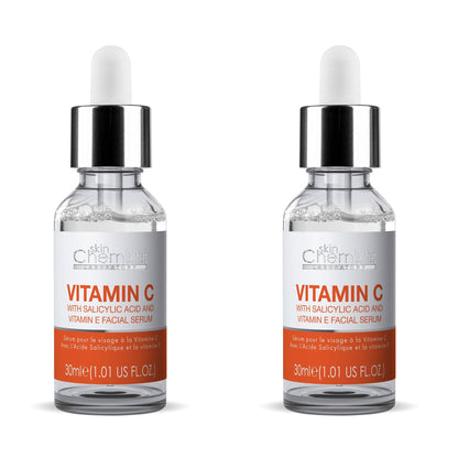Anti-Ageing Vitamin C Salicylic Acid Facial Serum 30ml x 2 Duo Pack
